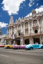 Old retro classic american cars in Havana,Cuba - 6 Royalty Free Stock Photo