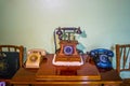 Old, retro and classic telephones