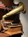 An Old Retro Gramophone or Phonograph Royalty Free Stock Photo