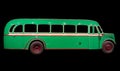 Old retro green bus.