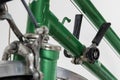 Old retro green vintage bicycle Royalty Free Stock Photo