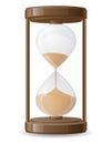 Old retro hourglass vector illustration Royalty Free Stock Photo