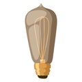 Old retro lamp vector illustration light isolated electricity equipment design bulb decoration home vintage electric