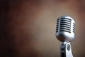 Old retro microphone Royalty Free Stock Photo