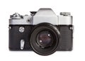 Old retro 35mm film camera Royalty Free Stock Photo