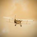 Old retro plane. Royalty Free Stock Photo