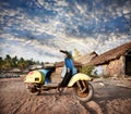 Old retro scooter in India