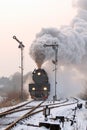 Old retro steam train Royalty Free Stock Photo