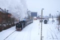 Old retro steam train Royalty Free Stock Photo