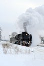 Old retro steam train Royalty Free Stock Photo