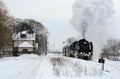 Old retro steam train