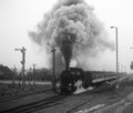 Old retro steam train Royalty Free Stock Photo