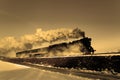 Old retro steam train