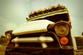 Old retro truck,vintage filtered. Royalty Free Stock Photo