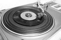 Old and retro turntable player Royalty Free Stock Photo