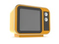 Old retro tv 3d