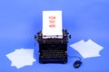 Old retro typewriter Royalty Free Stock Photo