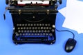 Old retro typewriter Royalty Free Stock Photo