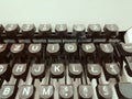 Old retro typewriter keyboard Royalty Free Stock Photo