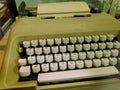 Old retro typewriter, writing machine - old photo, vintage style effect Royalty Free Stock Photo