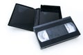 The old retro vhs video cassete with a cover Royalty Free Stock Photo