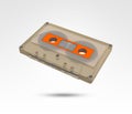 Old retro vintage Audio music cassette tape. Royalty Free Stock Photo