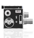 Old retro vintage movie video camera vector illustration Royalty Free Stock Photo