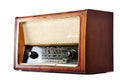 Old, retro, vintage radio, isolated on white Royalty Free Stock Photo