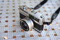 the old retro vintage of rangefinder film camera style is the cl