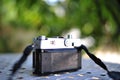 the old retro vintage of rangefinder film camera style is the cl