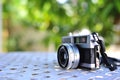 the old retro vintage of rangefinder film camera style is the cl