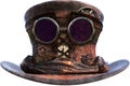 Retro Vintage Steampunk Hat Isolated