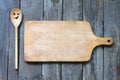 Old retro vitnage empty cutting board fun food concept Royalty Free Stock Photo