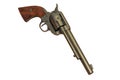 Old revolver against a white background Royalty Free Stock Photo