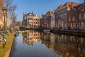 Old Rhine in Leiden Royalty Free Stock Photo