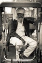 Old rickshaw driver of Amritsar, Punjab, India