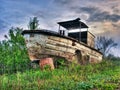 Old river boat Royalty Free Stock Photo