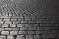 Old road cobblestone Royalty Free Stock Photo