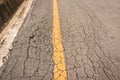 Old Road Cracking abstract background Royalty Free Stock Photo