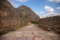 Old road in Delphi, Greece Royalty Free Stock Photo