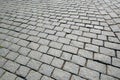 Old road paved with the cobble Royalty Free Stock Photo