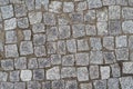 Old road paved with granite stones Royalty Free Stock Photo