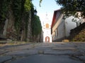 Old road to church Royalty Free Stock Photo
