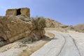 Old road to Jericho city. Royalty Free Stock Photo