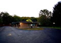 Old roadside motel in rural Illinois Royalty Free Stock Photo