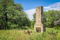 Old Rock Fireplace Left Standing Royalty Free Stock Photo