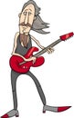 Old rock man cartoon illustration Royalty Free Stock Photo