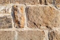 Old rock wall stone, from rectangular stones texture  for background Royalty Free Stock Photo