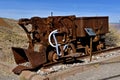 Old rocker bucket used to carry rubble from mining Royalty Free Stock Photo