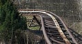 Old roller coaster rails Royalty Free Stock Photo